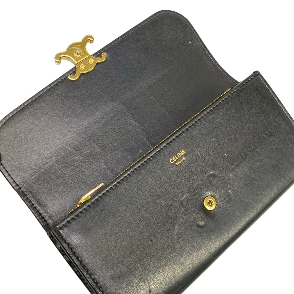 Celine Large Triomphe Flap Wallet Long Wallet 10E313BZG.38NO - Picture 3 of 15